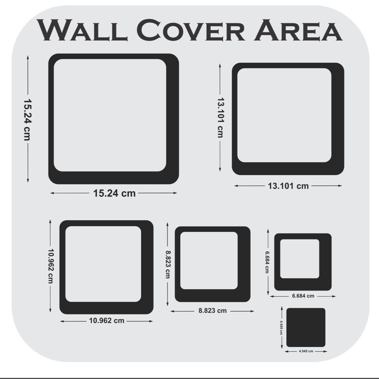 Modern Square Décor - Set of 12