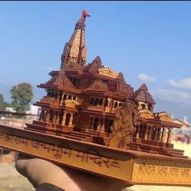 Shri Ram Mandir Ayodhya 3D Wooden Temple