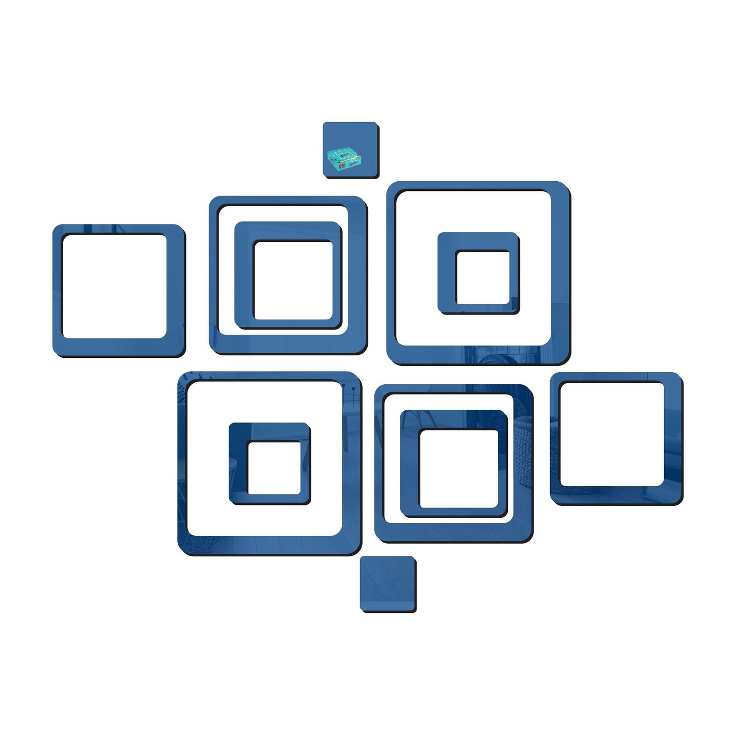 Modern Square Décor - Set  of 12