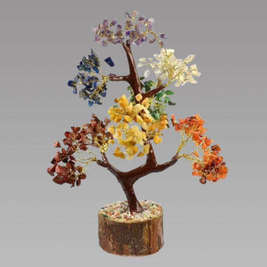 7 Chakra Gemstone Crystal Tree – Multicolor