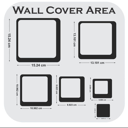 Modern Square Décor - Set  of 12