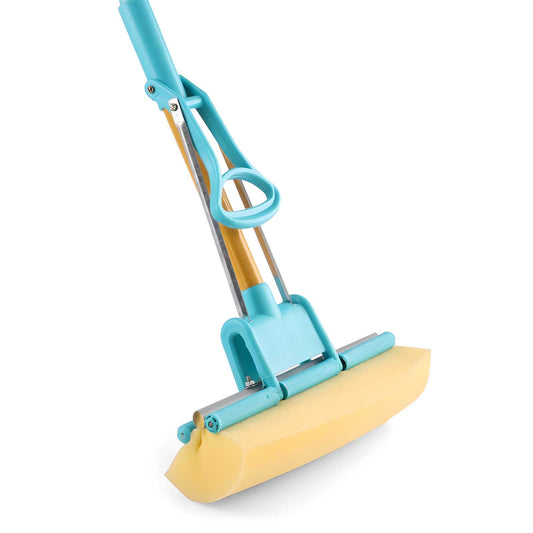 Foldable Floor Cleaning Squeeze Mop with Stainless Steel Handle