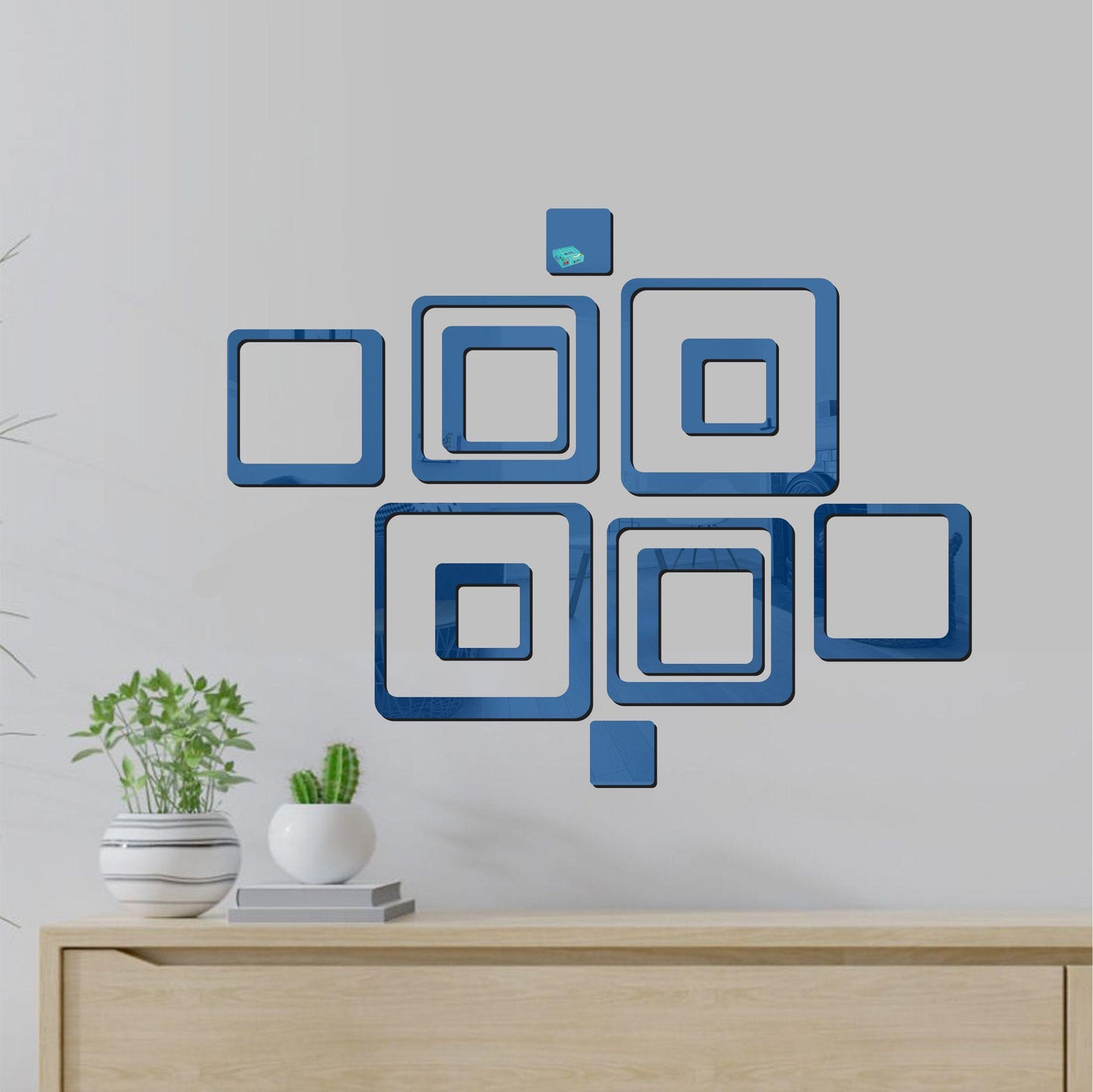 Modern Square Décor - Set  of 12