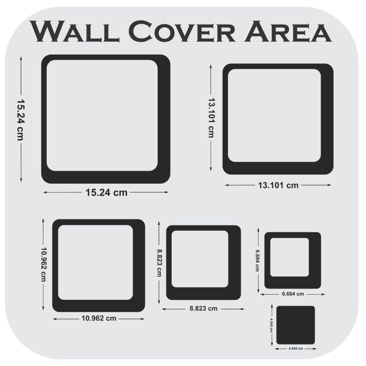 Modern Square Acrylic Mirror Wall Stickers