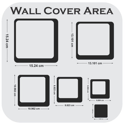 Modern Square Acrylic Mirror Wall Stickers